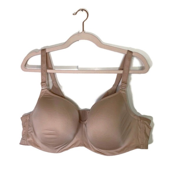 Torrid Curve T-Shirt Bra Sz 46D Plus Nude Underwire Lightly Padded Smoothing - Picture 1 of 4